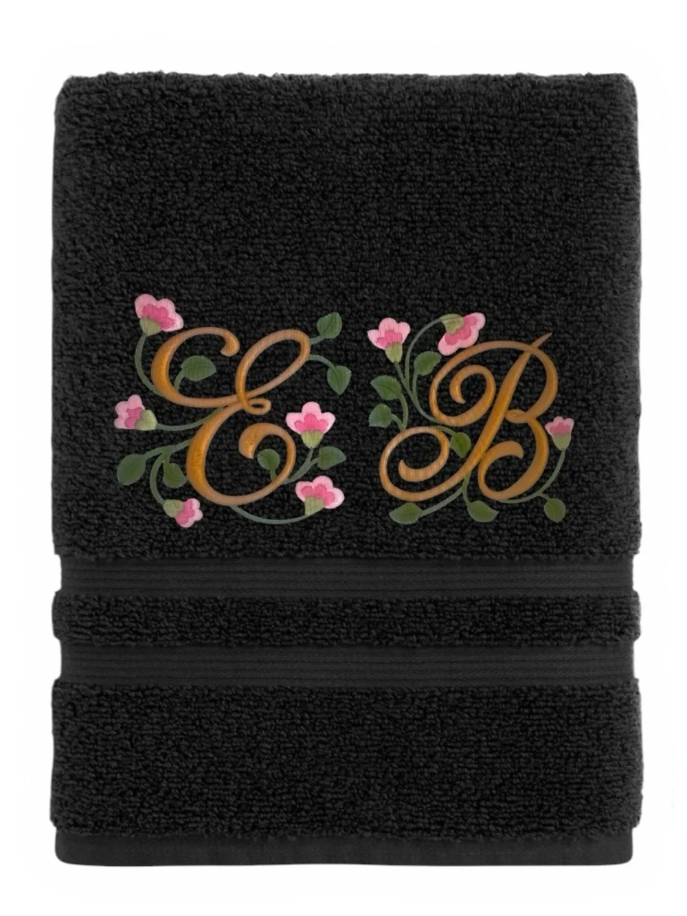 Personalized monogrammed Embroidered Towel your initials pick a design
